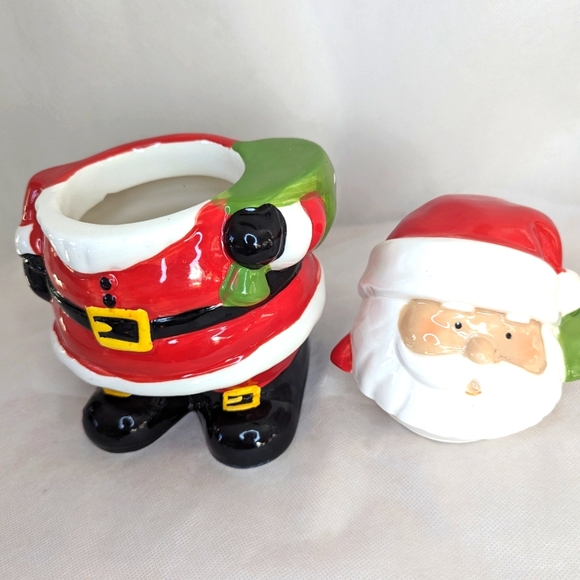 Jovial St. Nick Ceramic Cookie/Candy Jar 7.5 in - Picture 4 of 6